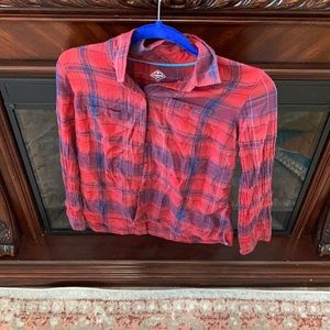 Red and blue flannel